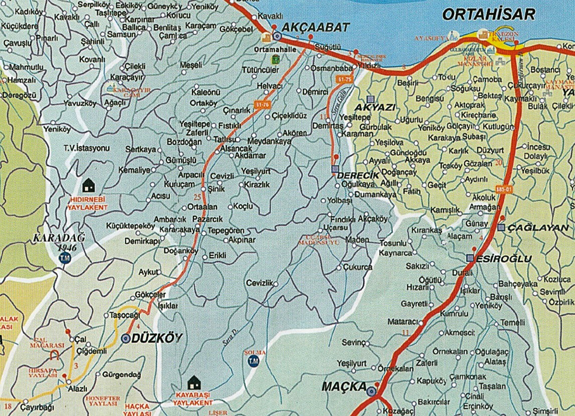 Akcaabat map