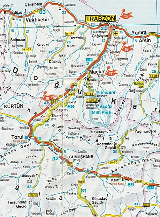 gumushane map euro today